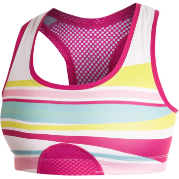 Soutien-gorge de sport d&#39;entraînement de compression de 2014 pour des filles